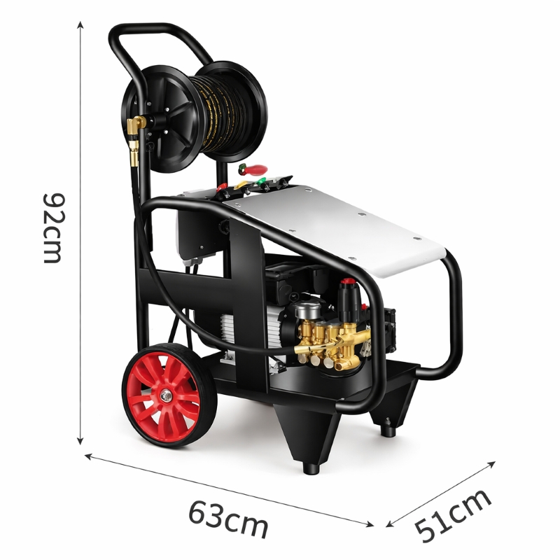 industrial high pressure washer with wheels