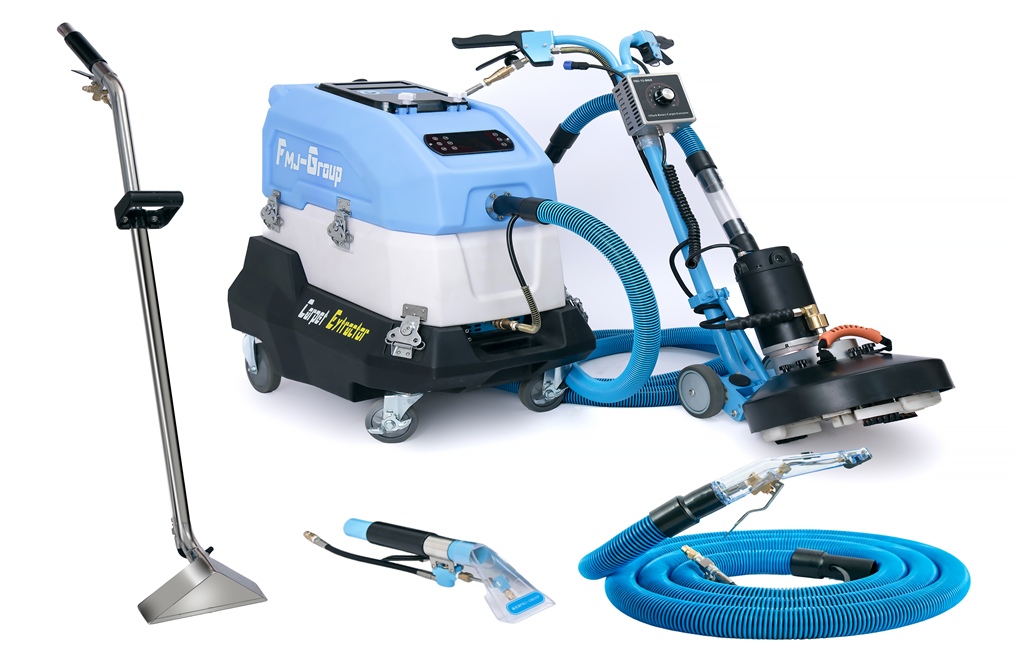 Machine multifonctionnelle de nettoyage de tapis et de tissus d'ameublement à haute température