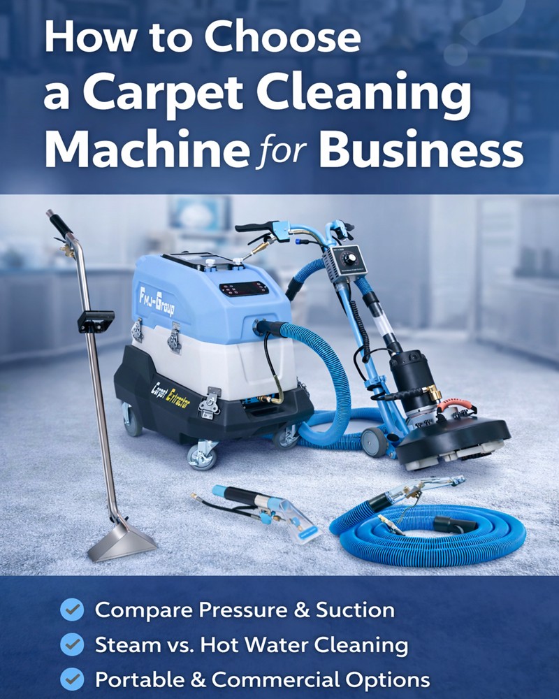 Comment choisir une machine de nettoyage de tapis et de tissus d'ameublement pour une entreprise